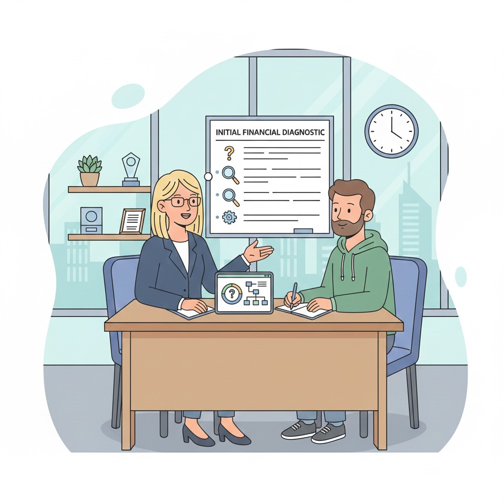 Session de diagnostic initiale avec expert financier
