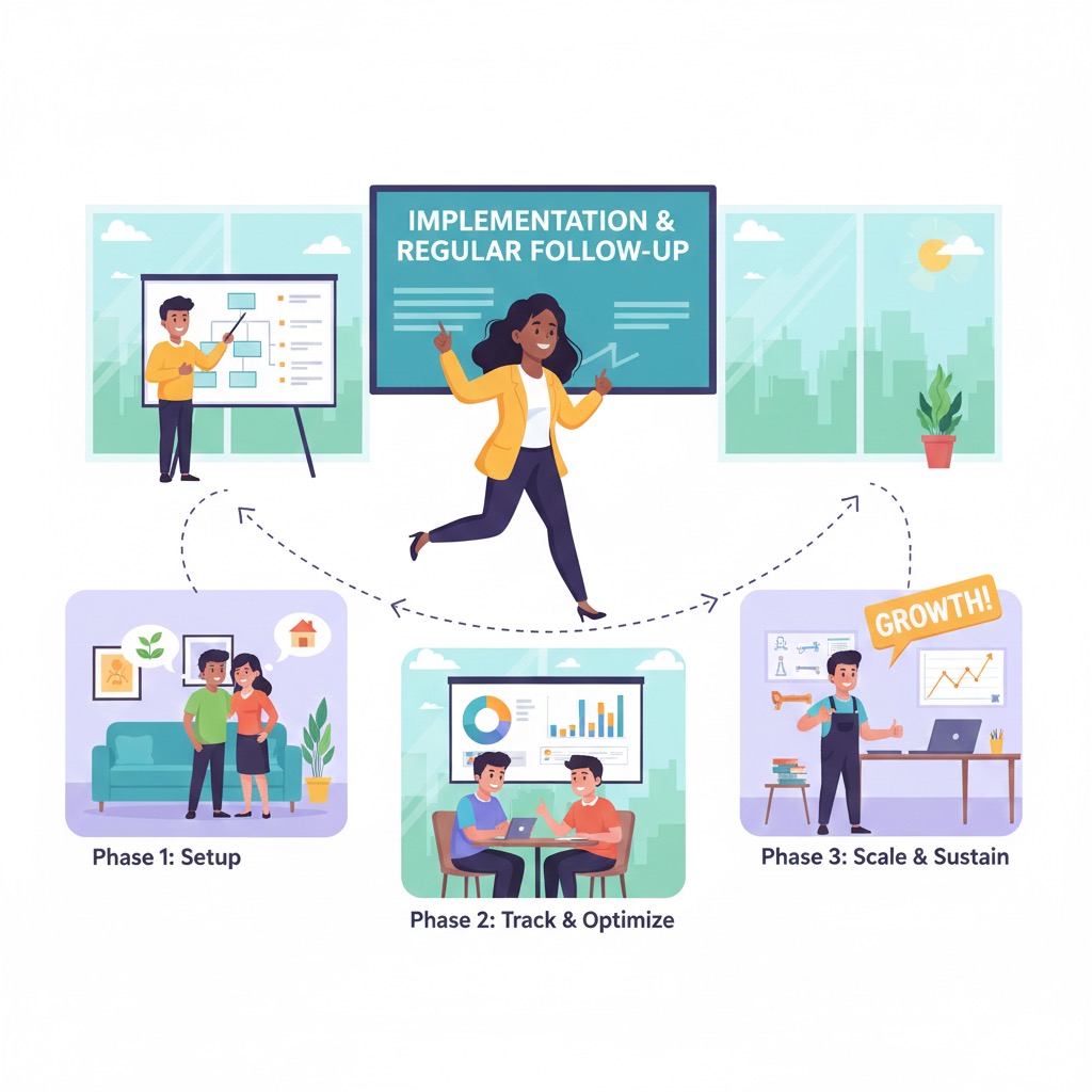 Mise en œuvre et sessions de suivi régulières